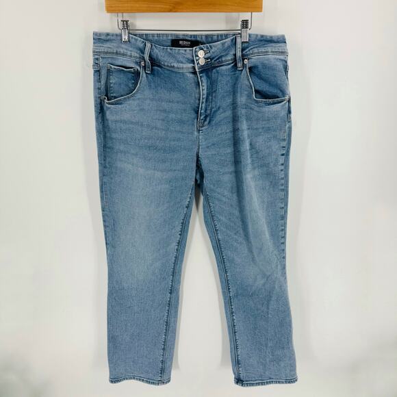 Hudson Jeans Women’s Size 14 Light Wash Flap Pocket Skinny Denim Y2K Revival - Picture 1 of 9